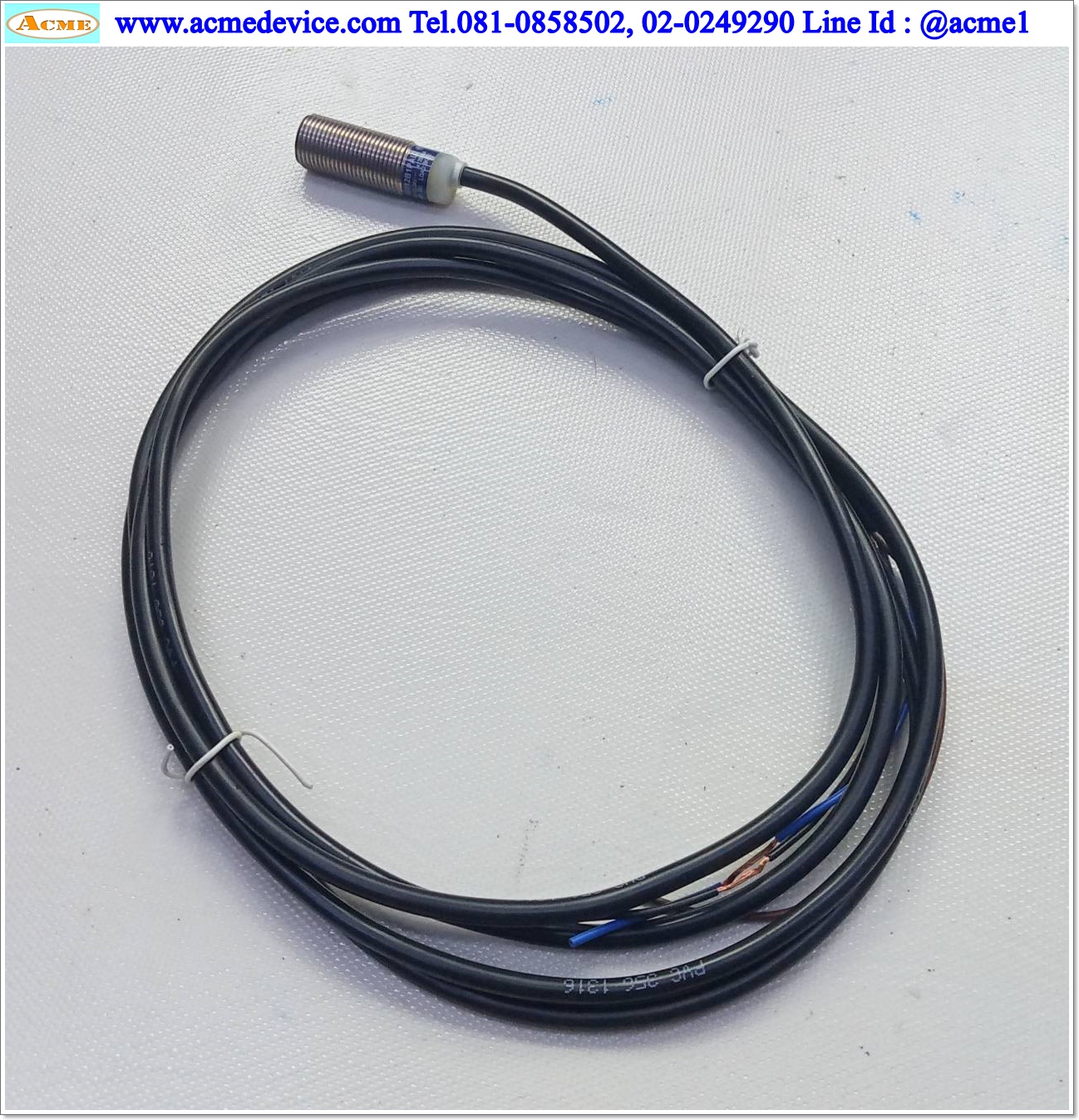 Proximity Telemecanique รุ่น XS512B1PAL2, M12, ระยะ 2 mm, 3wire, PNP, NO, Unshielded, Inductive