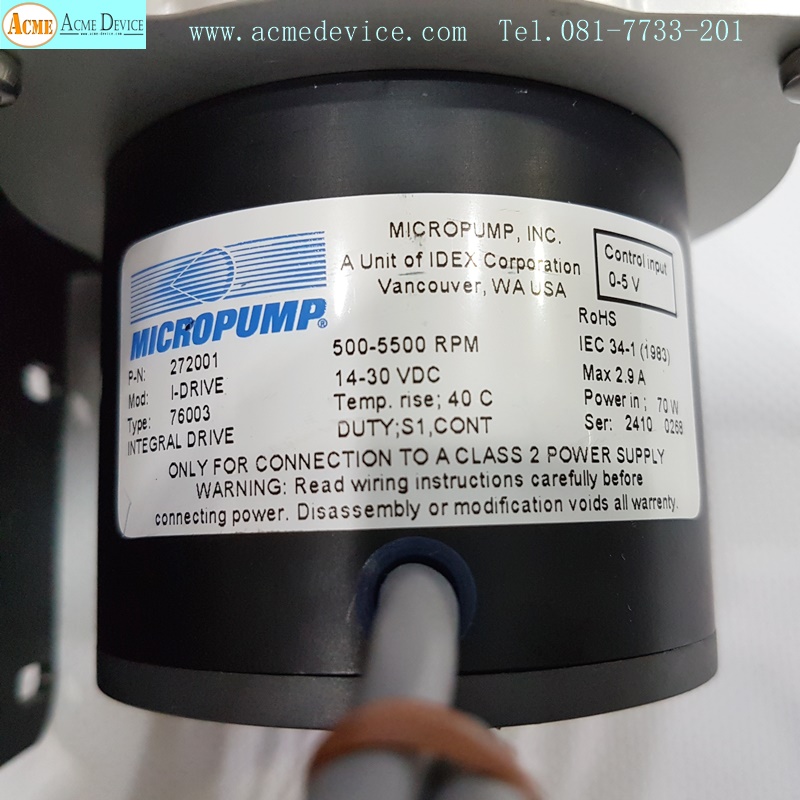 Mircropump I-Drive Type 76003, 14-30VDC, 70w
