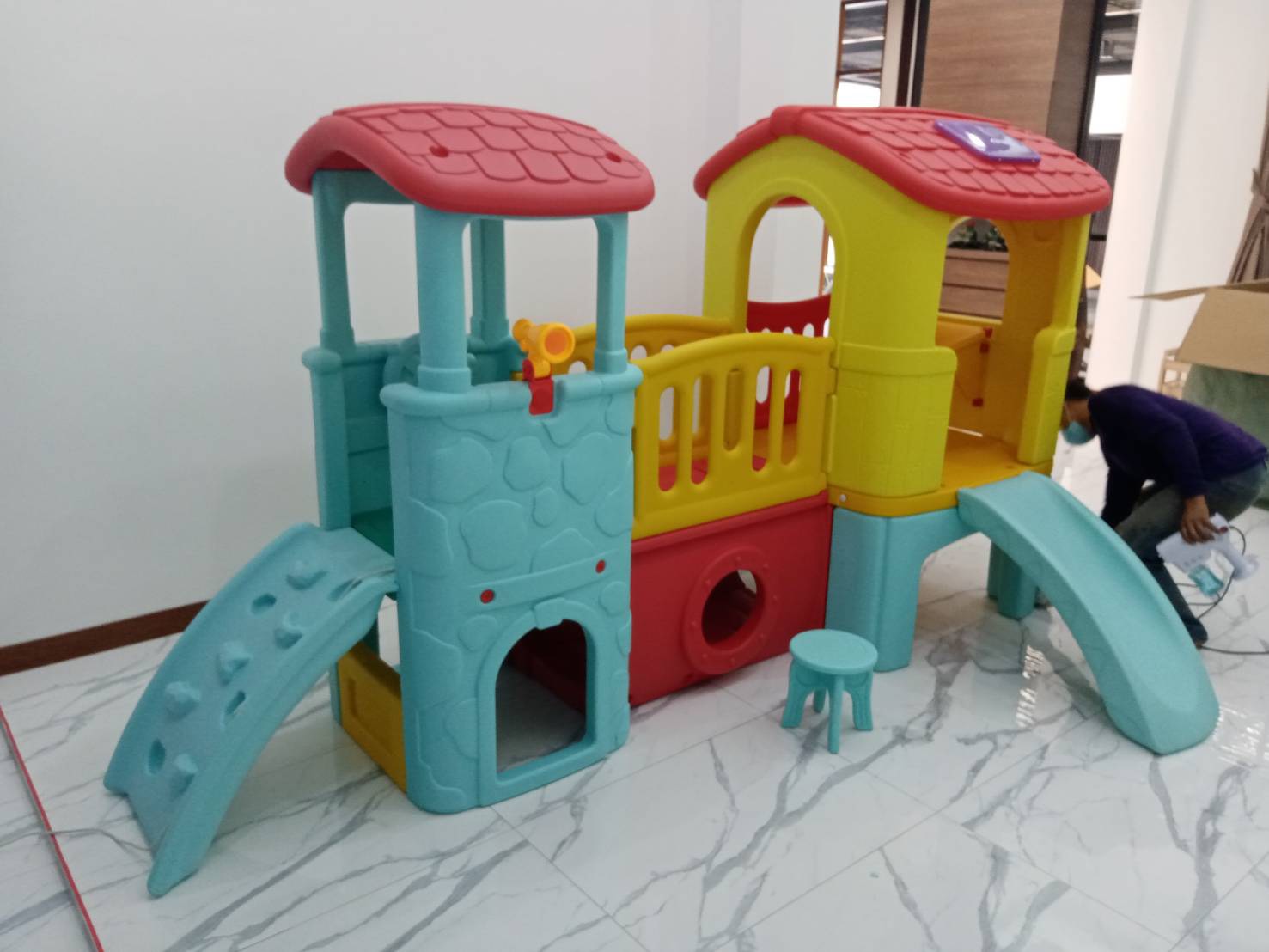 บ้านเด็กเล่น บ้านน้อย 2 ชั้น (วินเทจ)