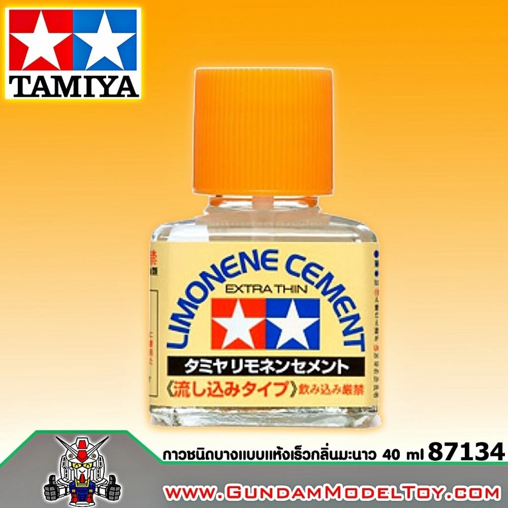 TAMIYA EXTRA THIN LIMONENE CEMENT กาวฝาเขียวชนิดบางพิเศษแบบแห้งเร็วกลิ่นมะนาว อุปกรณ์ต่อโมเดล Spares