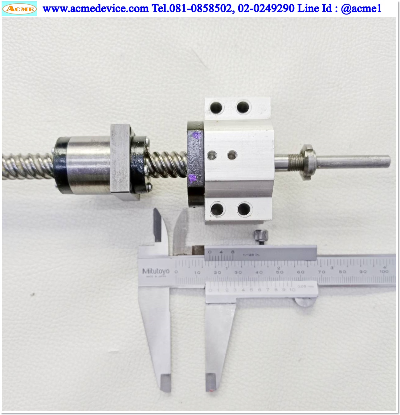 Ball Scew ??? รุ่น ???, ขนาดเพลา 12 x 710 mm., Stroke 570 mm., Pit 16 mm.