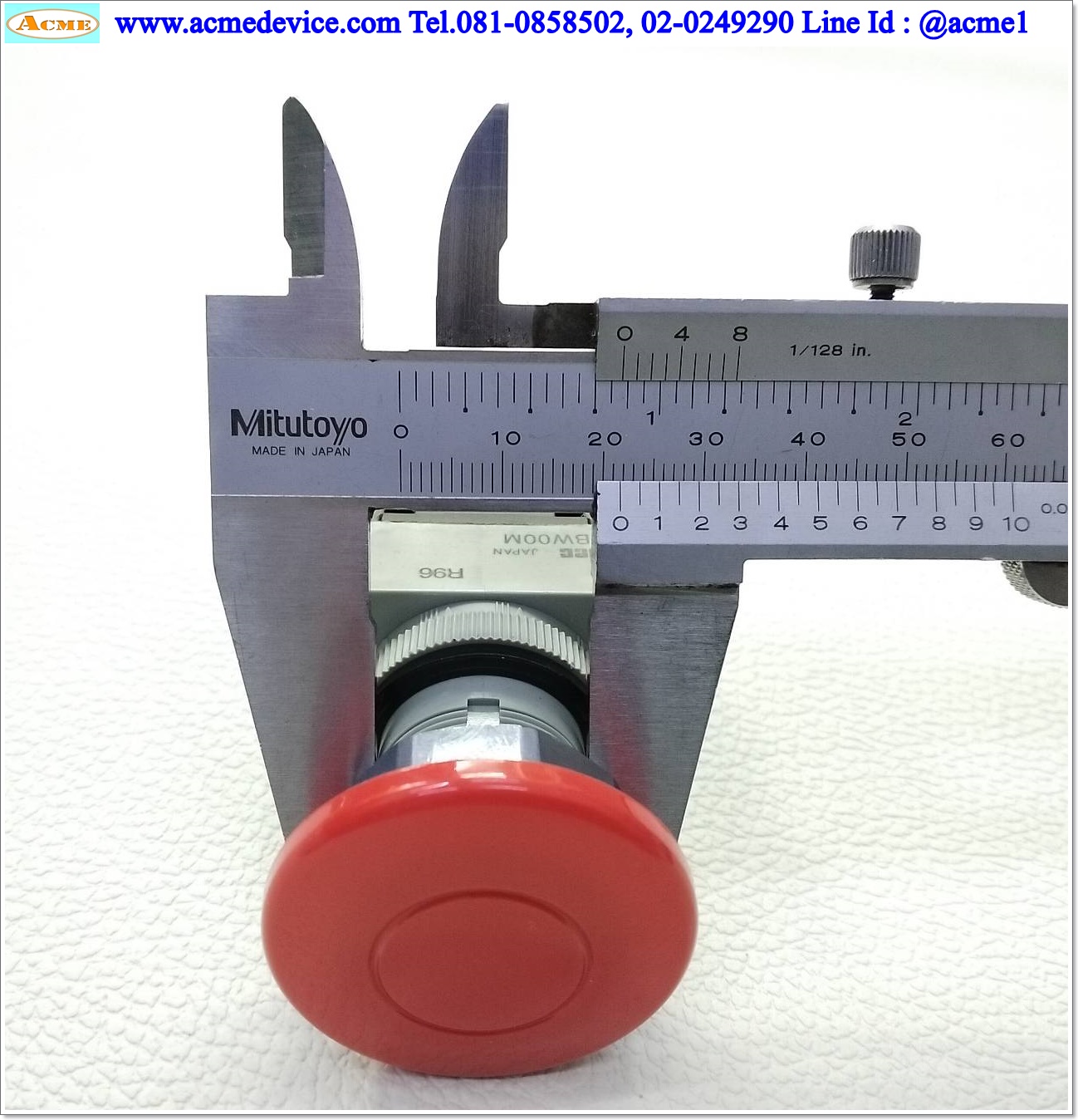 Emergency Switch Idec รุ่น ABW401-R, SPST-NC, ขนาด 22 mm.