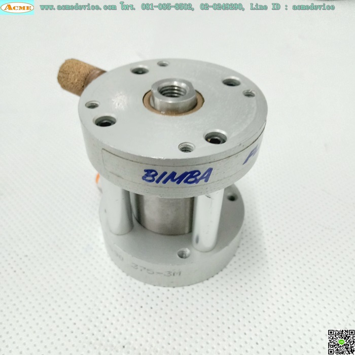 Flat Cylinder Bimba รุ่น F0S-090.375-3M, Bore 27, Stroke 10 mm.