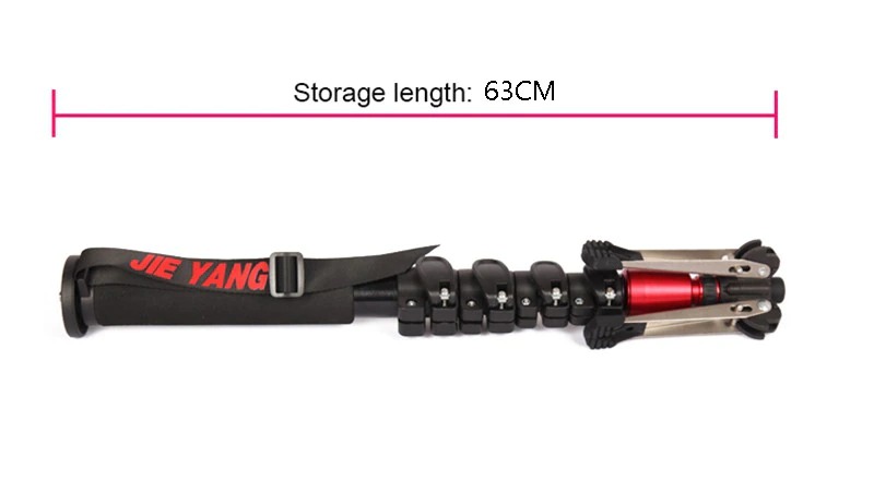 ขาตั้งโมโนพอด(ขาเดียว) JIEYANG JY0506B Monopod พร้อมหัวแพนวิดีโอ ความสูง 1.8 เมตร