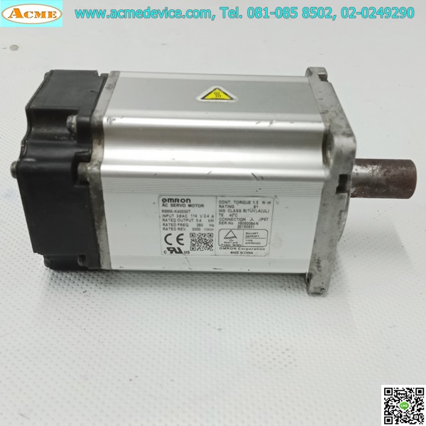 Servo Motor Omron รุ่น R88M-K40030T, 400W