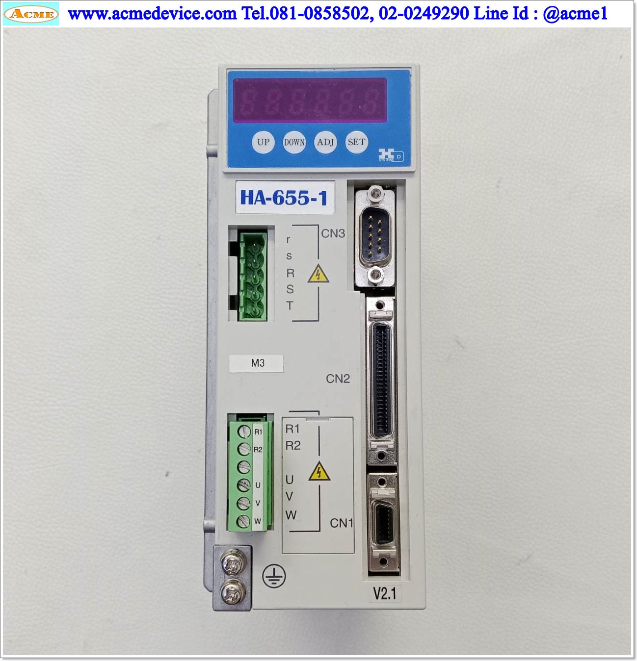 Servo Drive Harmonic รุ่น HA-655-1-100 & Actuator Harmonic FHA-8C-30-E200-C-SP (ไม่มี Terminal Power input )