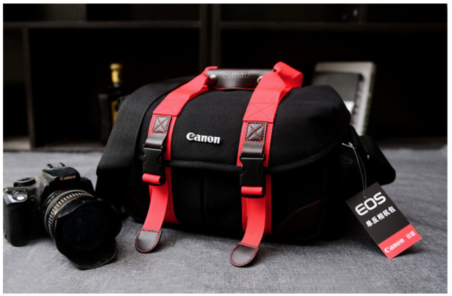 กระเป๋าใส่กล้อง CANON รุ่น Vintage สำหรับใส่กล้องDslr และเลนส์