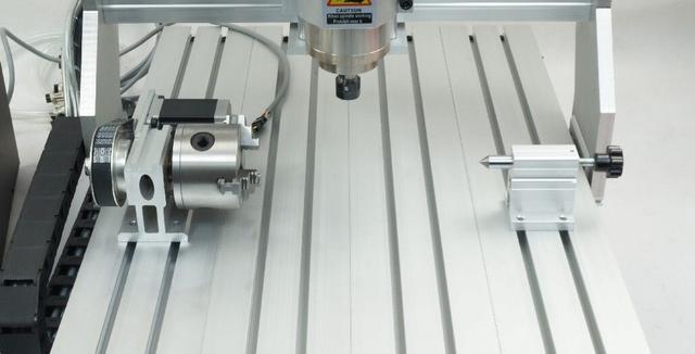 Mini CNC 3020 4 Axis ชิ้นงาน X 200mm Y300 mm Z 45 mm 4 แกน Spindle 500W