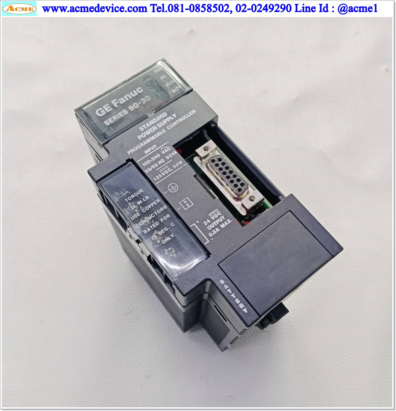 PLC GE FANUC รุ่น IC693PWR321T, Power Supply, 120/240VAC 125VDC