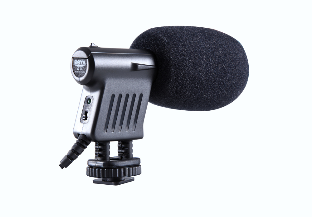ไมโครโฟน BOYA BY-VM01 Stereo Microphone For DSLR Camera DV Camcorder