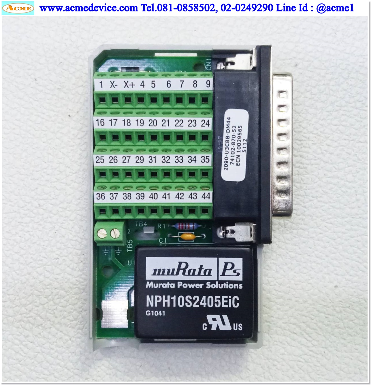 Control Interface Breakout Boards Allen-Bradley รุ่น 2090-U3CBB-DM44, 44 Pin