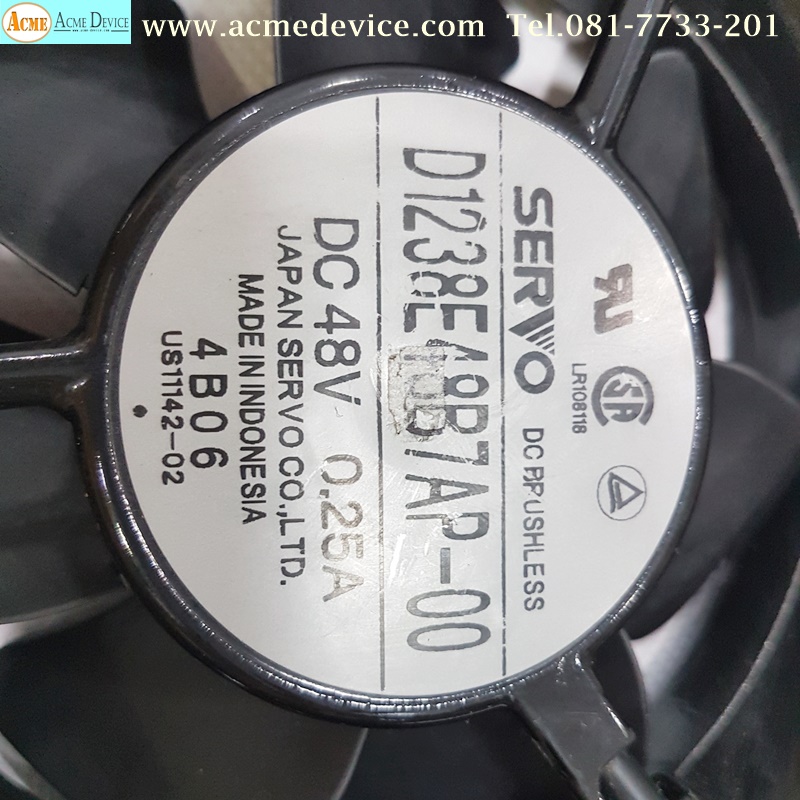 Dc Brushless Fan รุ่น D1238E48B7AP-00, DC48V