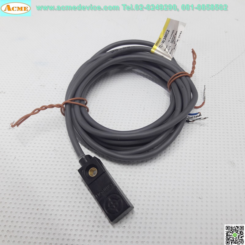 Proximity Omron รุ่น TL-W3MC2, Top 10x10, ระยะ 3mm, 3Wire, NPN, NC, Unshielded, Inductive