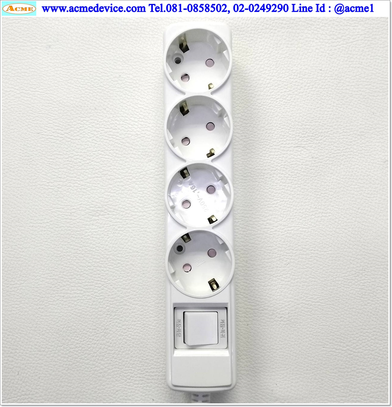 เต้ารับแบบปลั๊กเยอรมัน รุ่น EW-M-16A4, JH04122-15007C, 4-hole