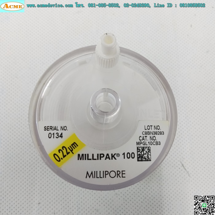 Millipak®-100 รุ่น MPGL10CB3, Filter Unit 0.22 µm 1/4 in. NPTM