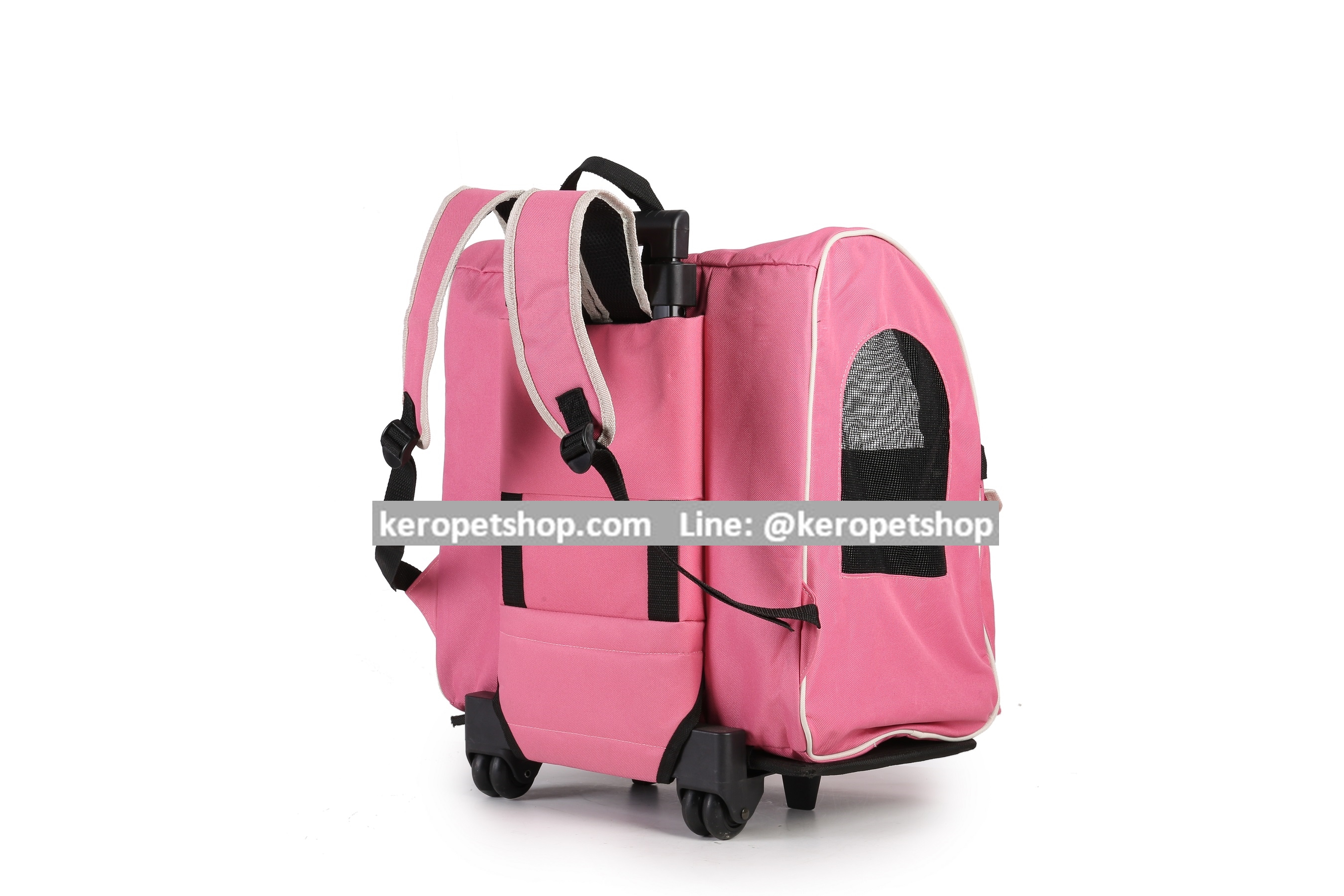 กระเป๋าใส่สุนัข แมว กระเป๋าใส่สัตว์เลี้ยง กระเป๋า 3in1 กระเป๋า +รถเข็น +เป้สะพายหลัง ใบใหญ่