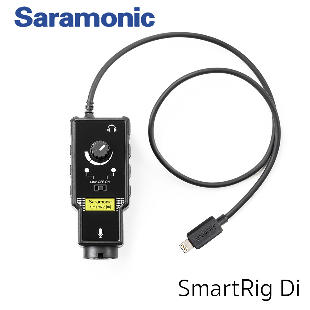 Saramonic SmartRig-Di XLR Microphone & 6.3mm Guitar Interface with Apple MFi Certified Lightning Connector for iPhone, iPad, iPod, iOS Smartphones & Tablets รับประกันศูนย์ไทย 1 ปี