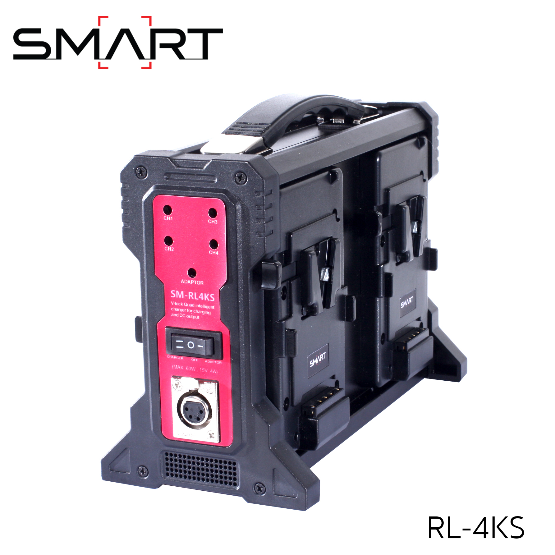 SMART RL-4KS 4x Charger for V-Mount Battery