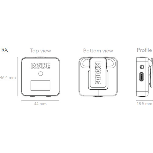 Rode Wireless GO Compact Wireless Microphone System (2.4 GHz) รับประกันศูนย์ไทย 1 ปี