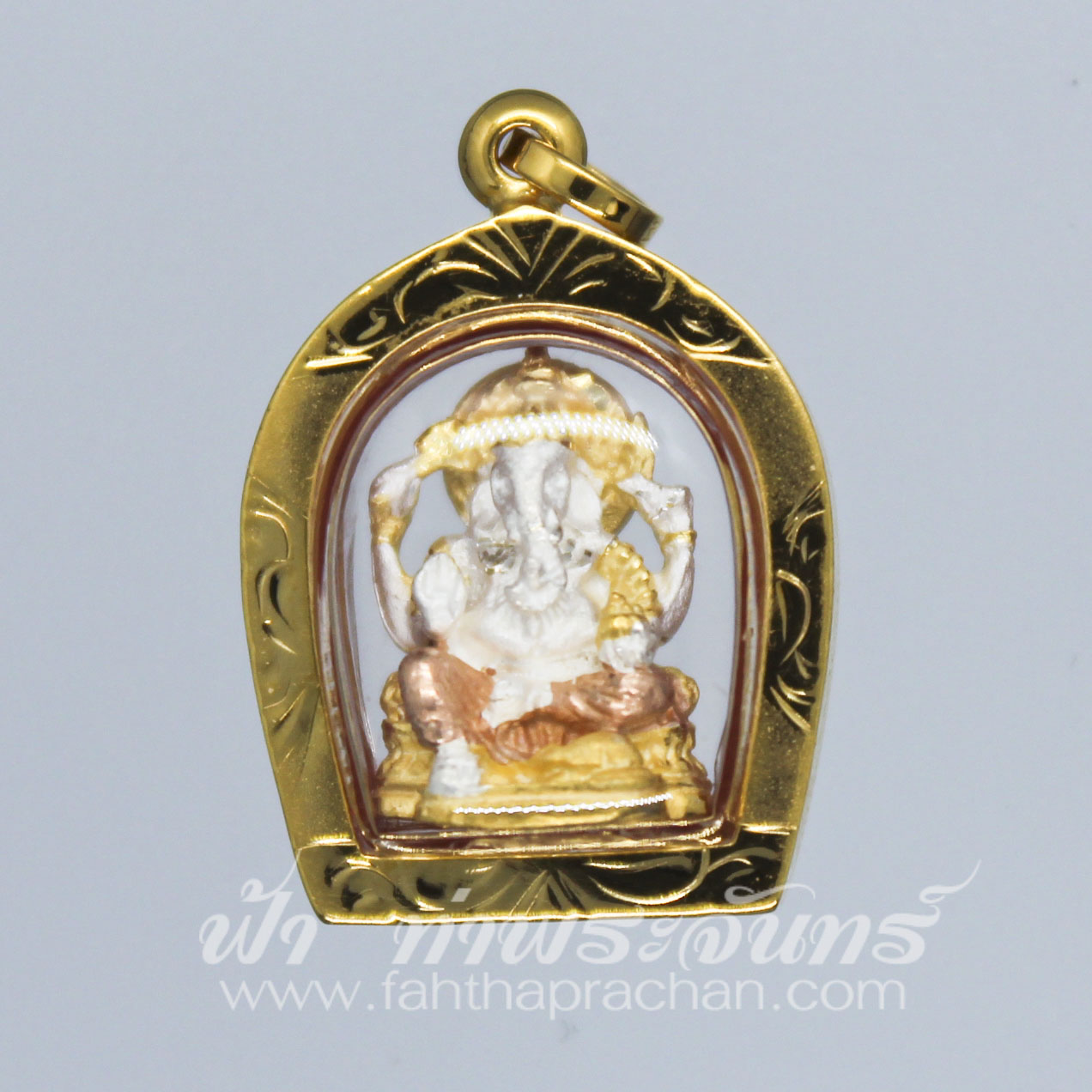 พระพิฆเนศวัดแก้วแจ่มฟ้า สามกษัตริย์ เลี่ยมทอง