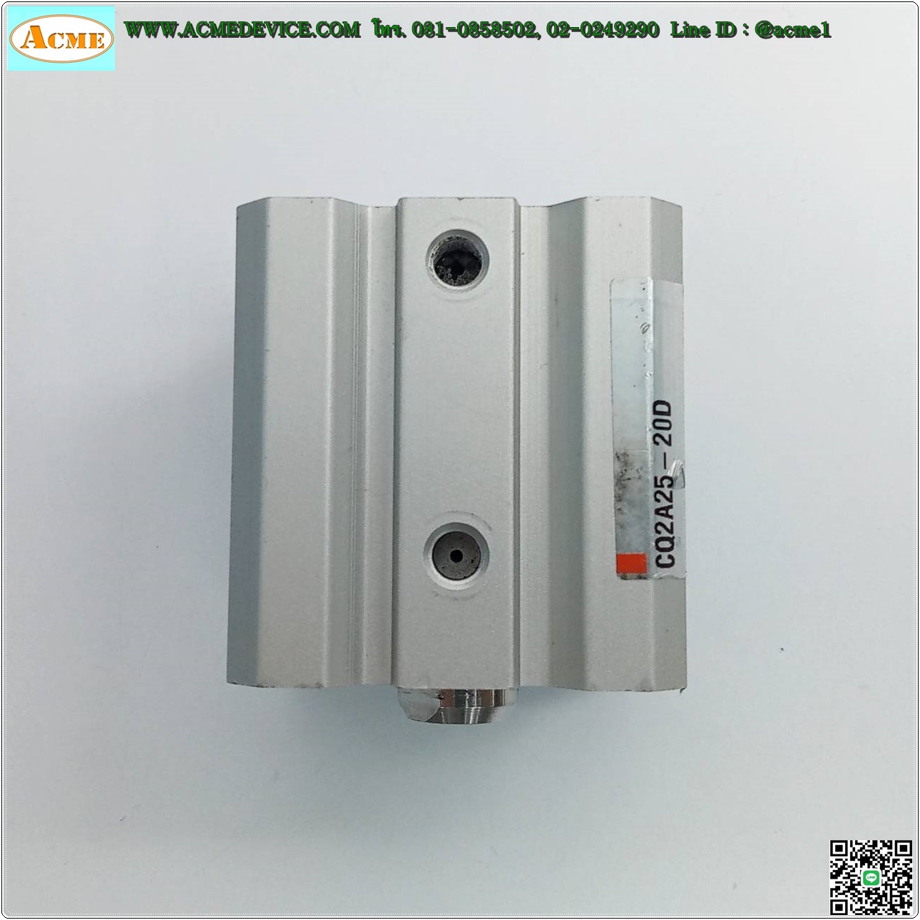 Compact Air Cylinder SMC รุ่น CQ2A25-20D, Bore 25 mm, Stroke 20 mm