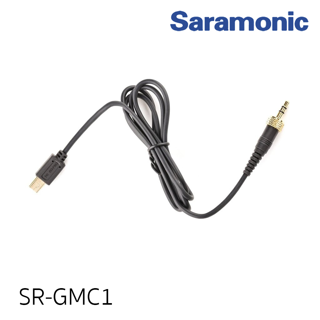Saramonic SR-GMC1 Locking 18” (3.5 mm) TRS Male to Mini-USB with AD Converter Cable for UwMic9, UwMic10 & UwMic15 Wireless Systems & more to GoPro HERO3, 3+ & 4 Cameras รับประกันศูนย์ไทย 1 ปี