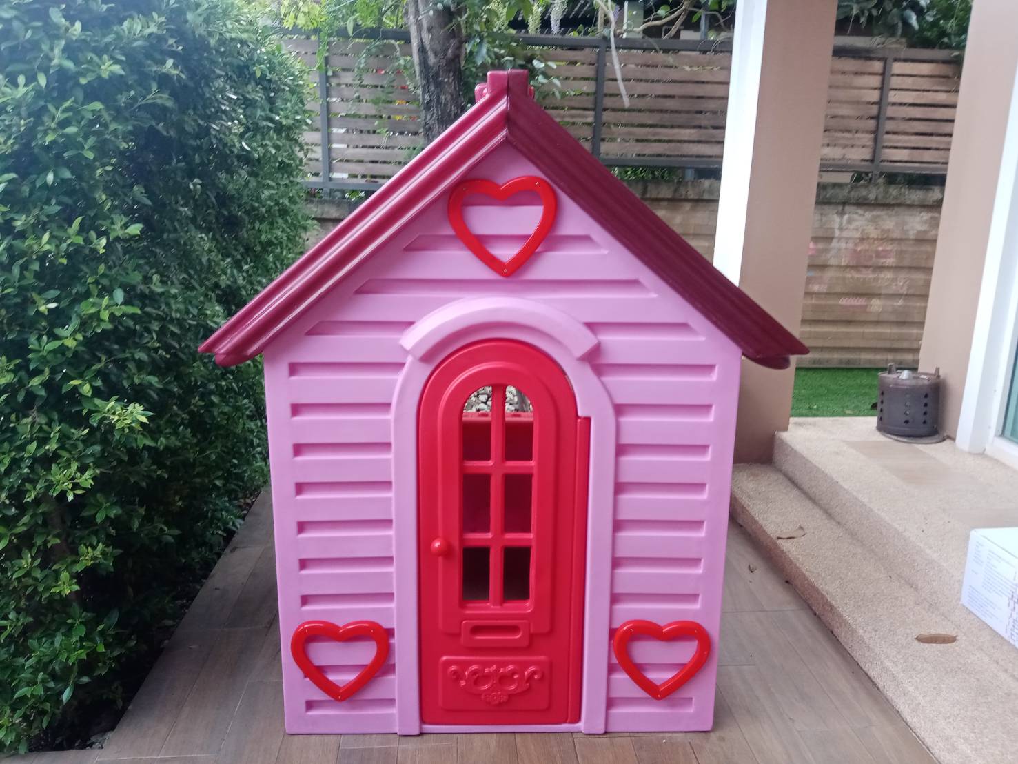 บ้านหรรษา(สีชมพู) บ้านน้อยสีชมพู บ้านของเล่นเสริมพัฒนาการเด็ก