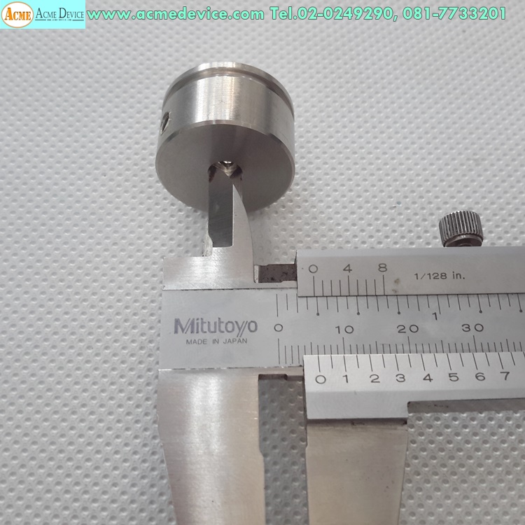 มู่เล่ร่องสายพานกลม ร่อง 2mm., รูใน 6 mm., D25 L15