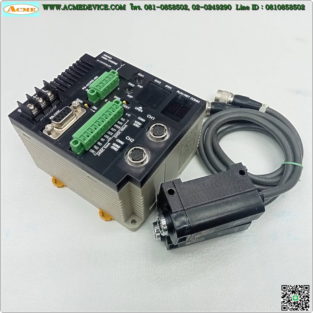 RFID Controller Omron V600-CA5D02 & Head Amplifier, V600-HA51