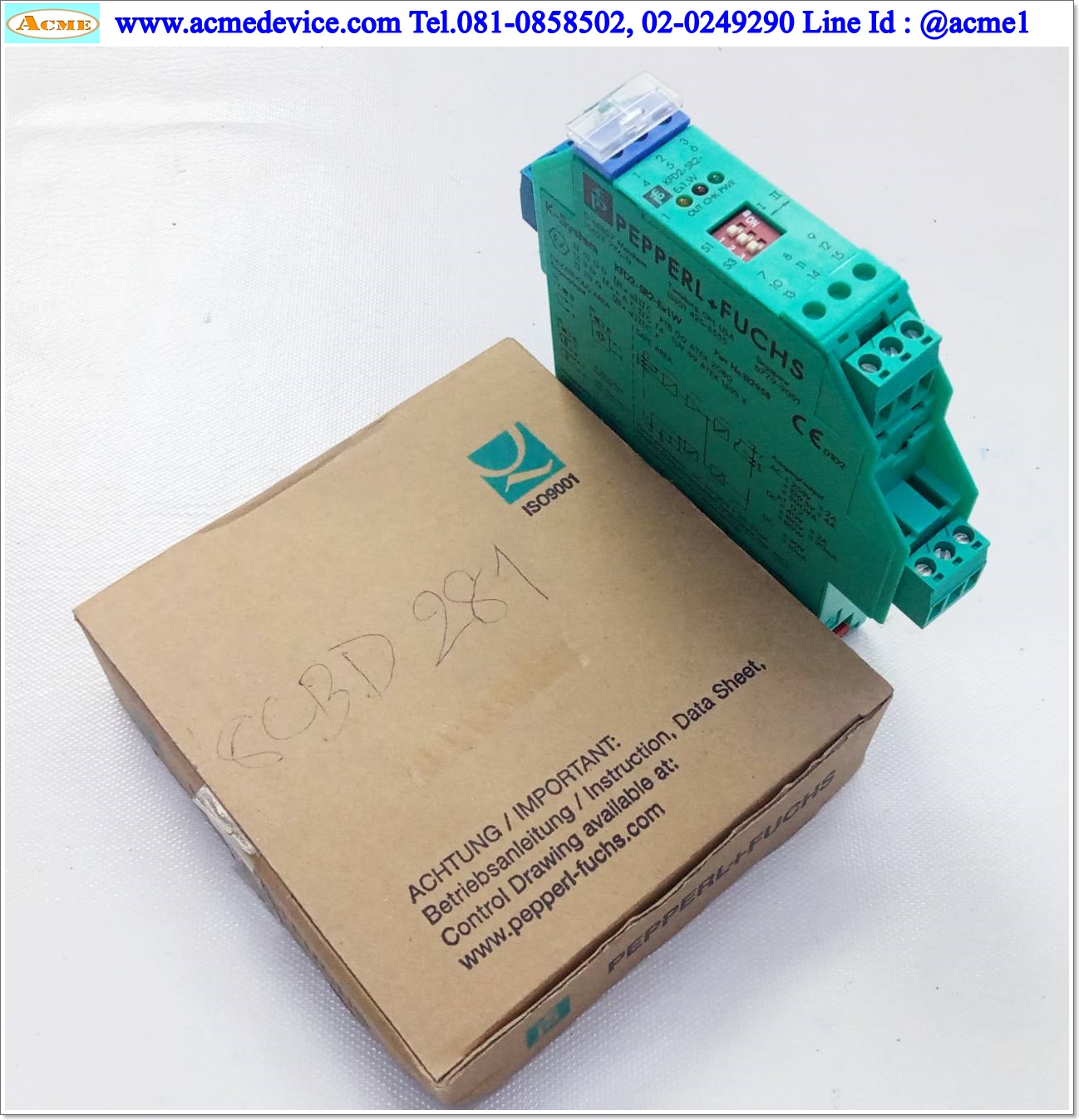 Switch Amplifier Pepperl + Fuchs รุ่น KFD2-SR2-EX1.W, 24VDC