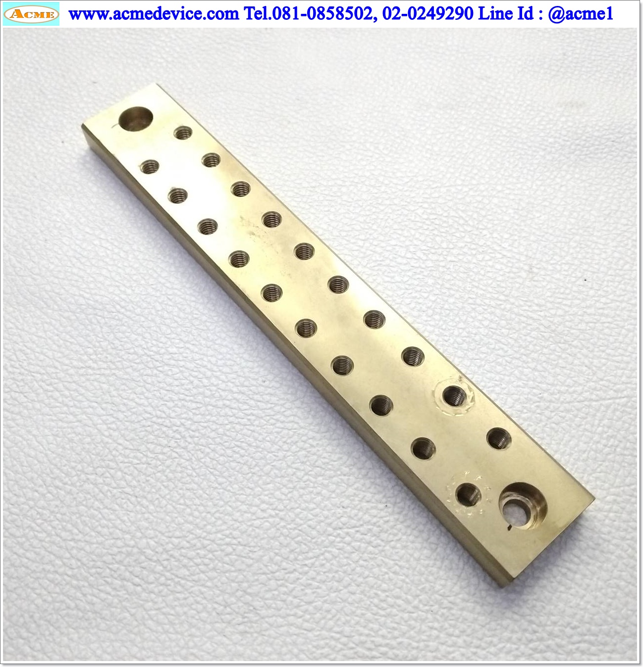 BUS-BAR, ขนาด 30 x 185 x 10 mm., บัสบาร์ทองเหลือง