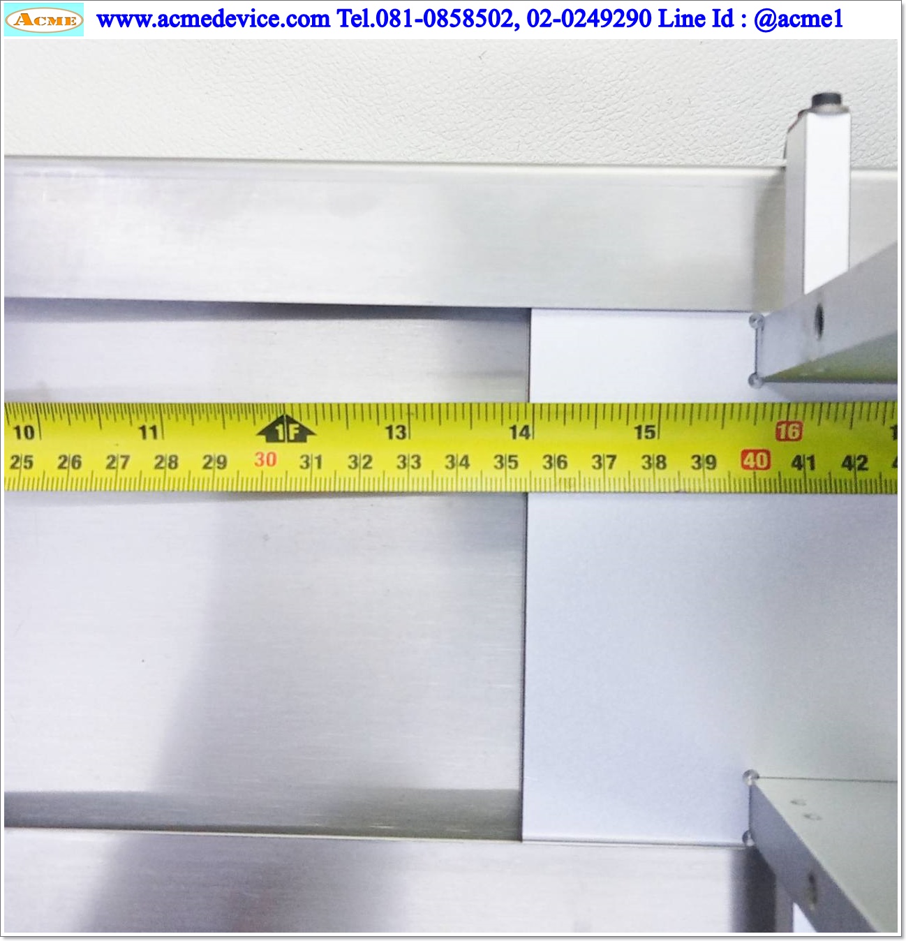 แกนสำเร็จรูป Ball Screw ขนาด 165 x 500 mm., Stroke 355 mm. & Position Indicator