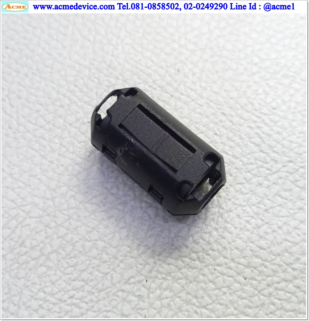 Ferrite Clamp, แกนเฟอร์ไรต์แบบข้อรัด รุ่น Dia.6 mm, ขนาด 16 mm x 30 mm