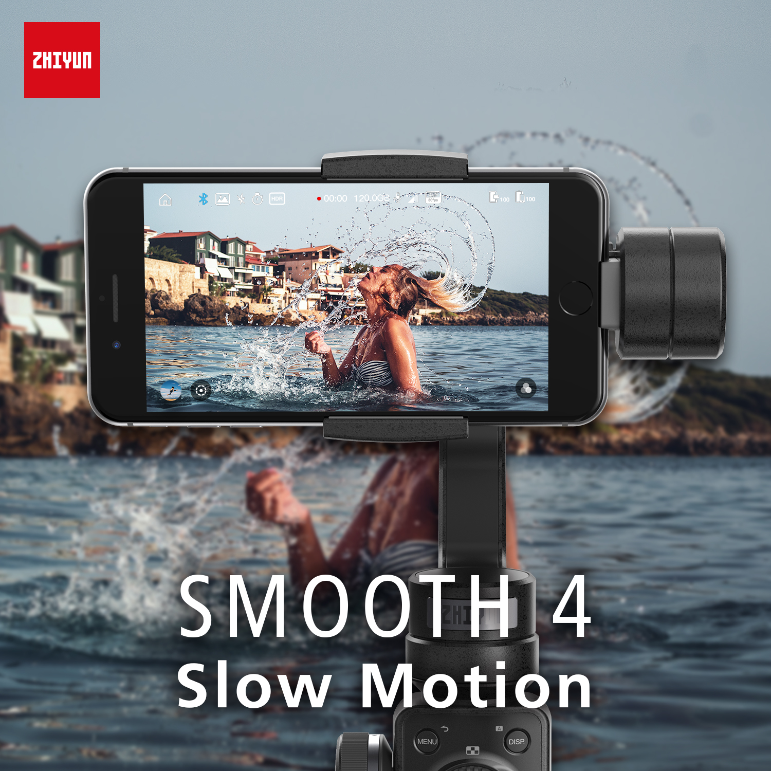 Zhiyun Smooth4 Smartphone Gimbal (Black) รับประกันศูนย์ไทย 1 ปี