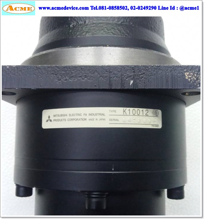 Gear Head Mitsubishi รุ่น K10012 D, Ratio 12:1 (เพลาเข้า 19 mm., ออก 32 mm.) for 750W