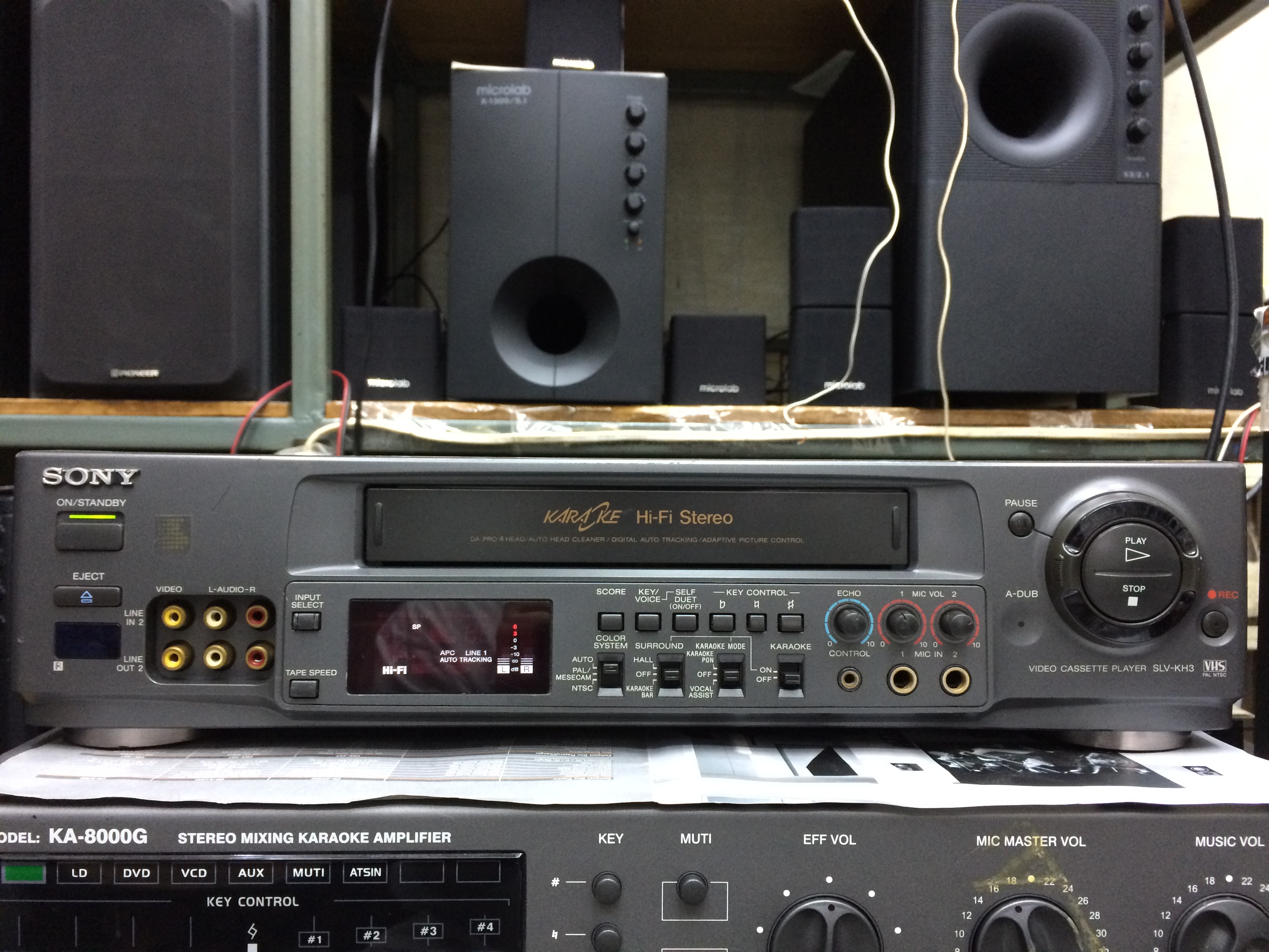 เครื่องเล่นวีดีโอเทป VHS , VDO Sony รุ่น SLV-KH3