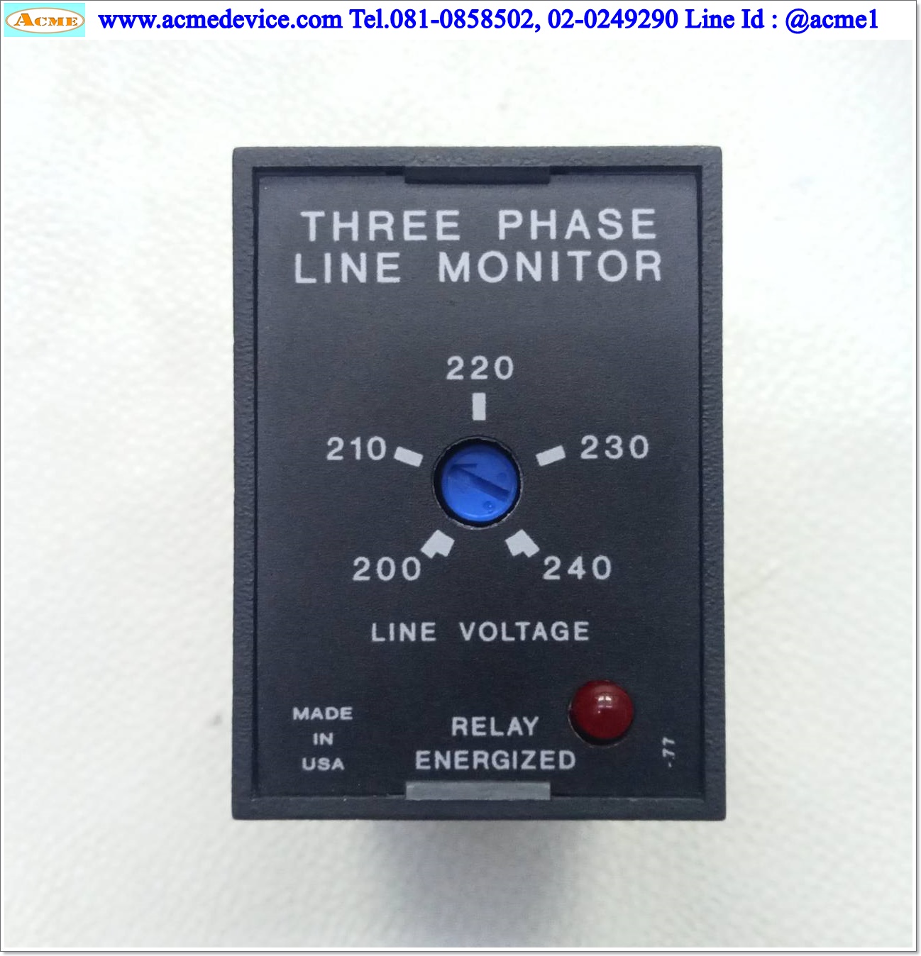 Phase Protection SSAC รุ่น PLM6405, Output 8A @RES, 3 Phase, 200-240Vac
