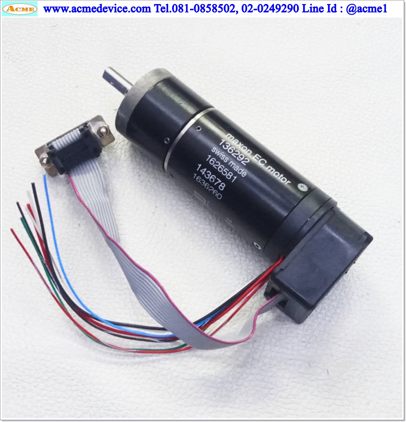 Brushless DC Motor Maxon รุ่น EC motor, 136292, 118890, (166156, 118890, 110514) 24V, 80 Watt & Planetary Gearhead GP 32 A, 4.8:1 & Encoder HEDL 5540, 500P/R