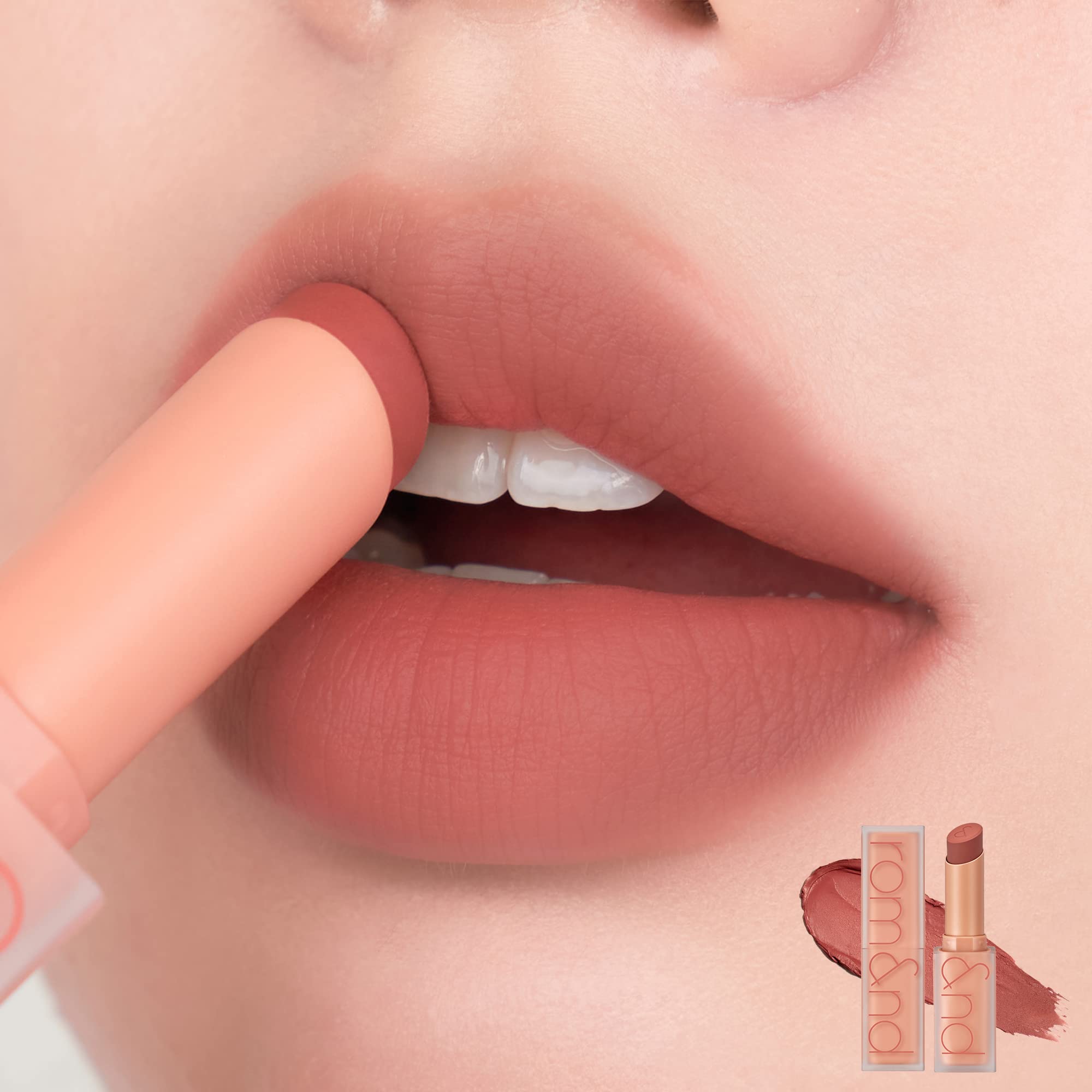 ลิปโรแมนด์ Romand Zero Matte Lip #23 Ruddy Nude