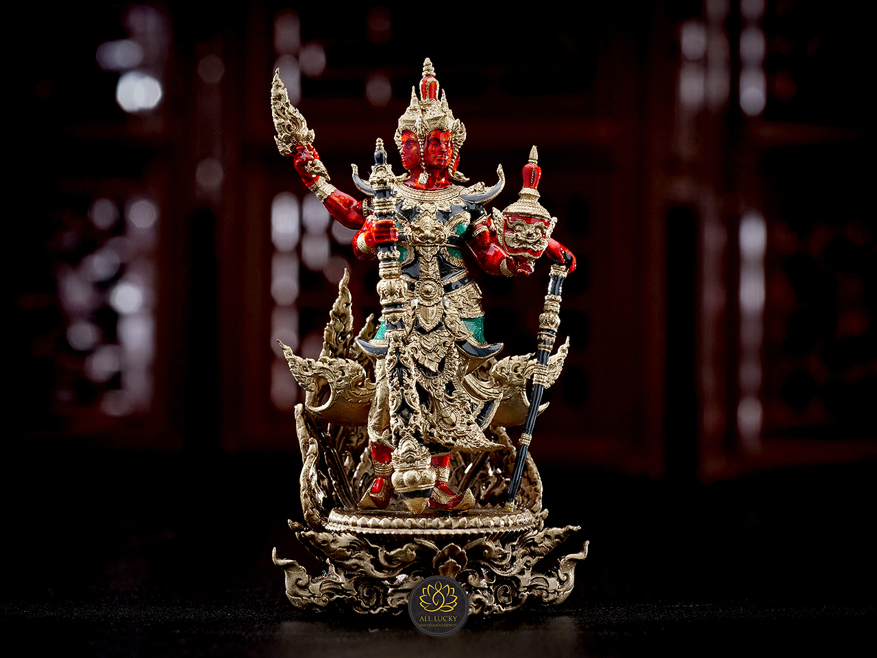 ท้าวเวสสุวรรณโสดาพรหม ลอยองค์ (ขนาด 5.9 ซ.ม.) วัดเดิมบาง