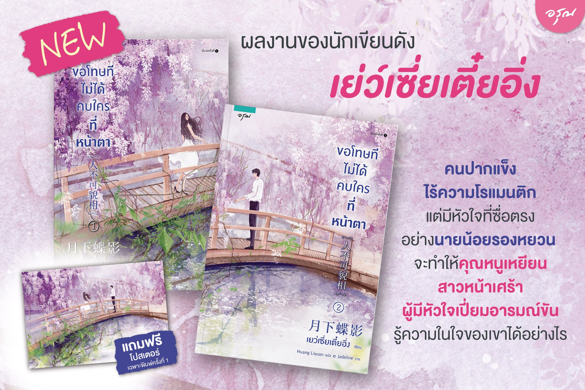 นิยายจีน เรื่อง ขอโทษทีไม่ได้คบใครที่หน้าตา (เล่ม 1-2 จบ) : เย่ว์เซี่ยเตี๋ยอิ่ง : อรุณ