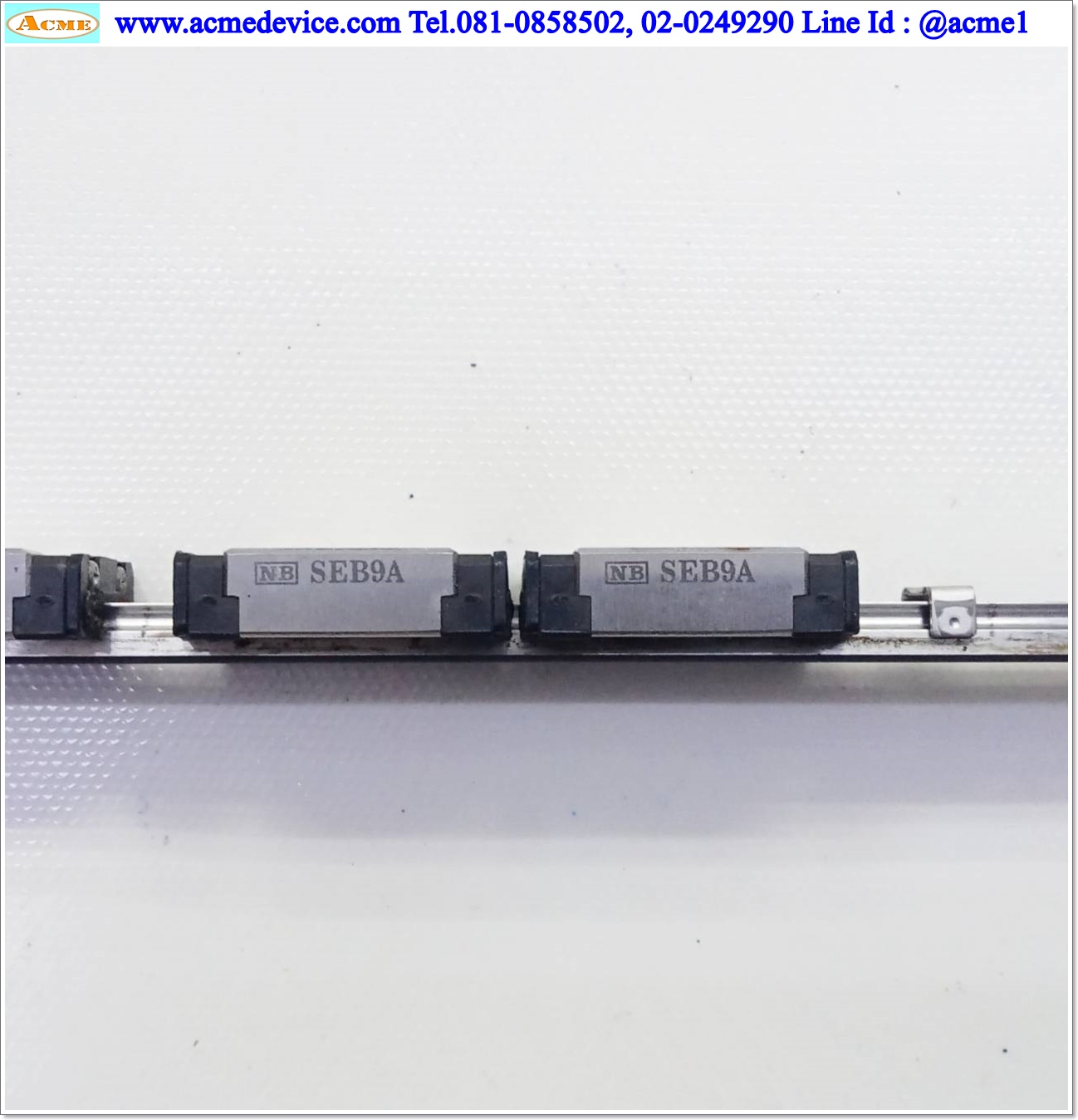 Linear Block and Rail NB รุ่น SEB9A, รางสไลด์ขนาด 9 mm. x 230 mm. (4 Block)