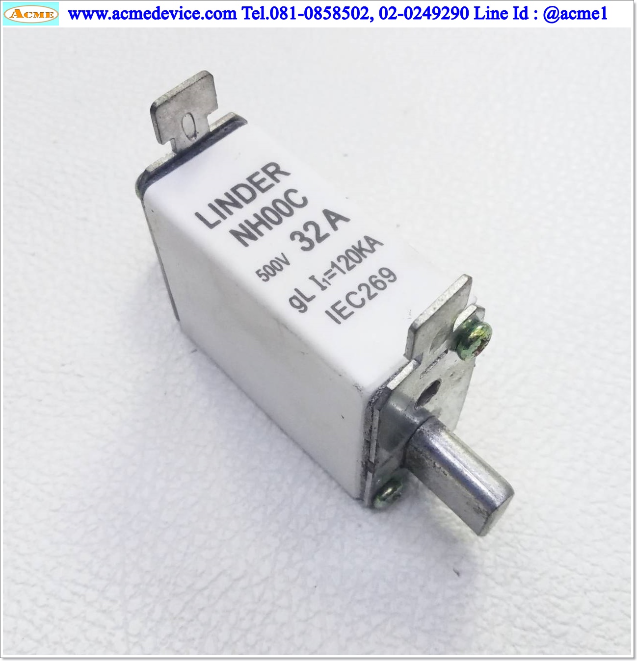 Fuse Linder รุ่น NH00C, 32A, 500V