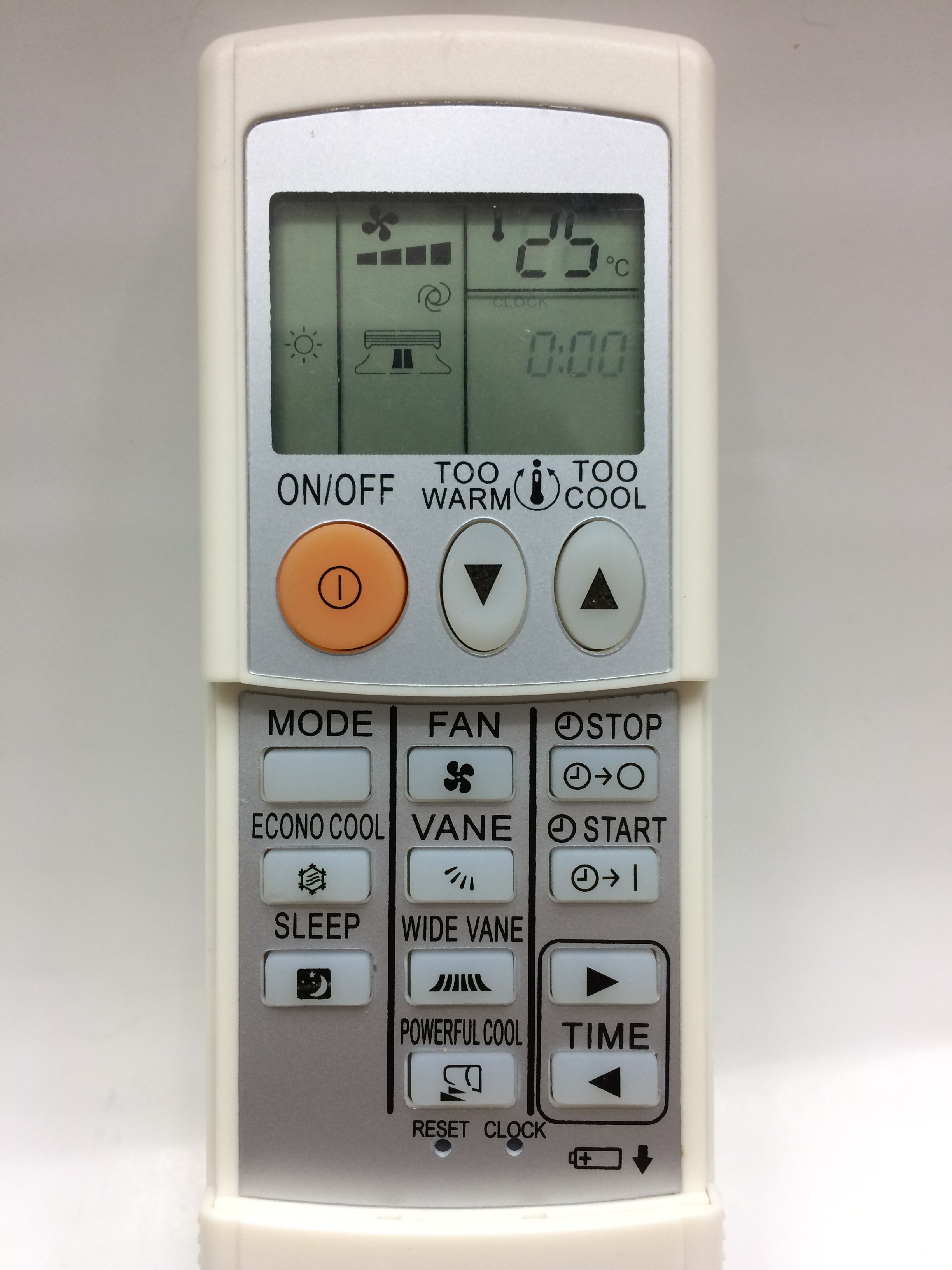รีโมทแอร์ Mitsubishi รุ่น KD06ES