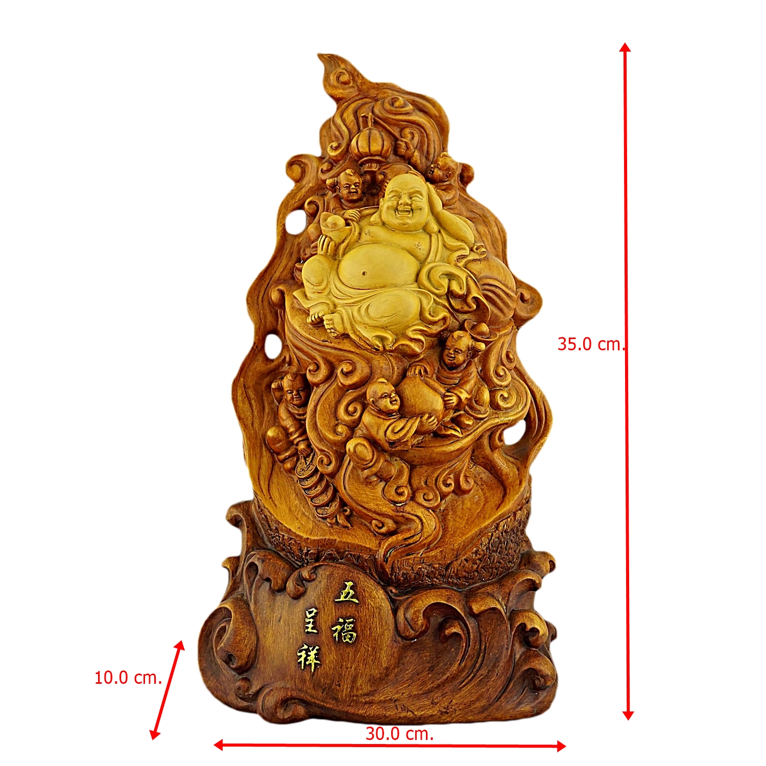พระสังกัจจายน์ 13.5 นิ้ว ลายไม้