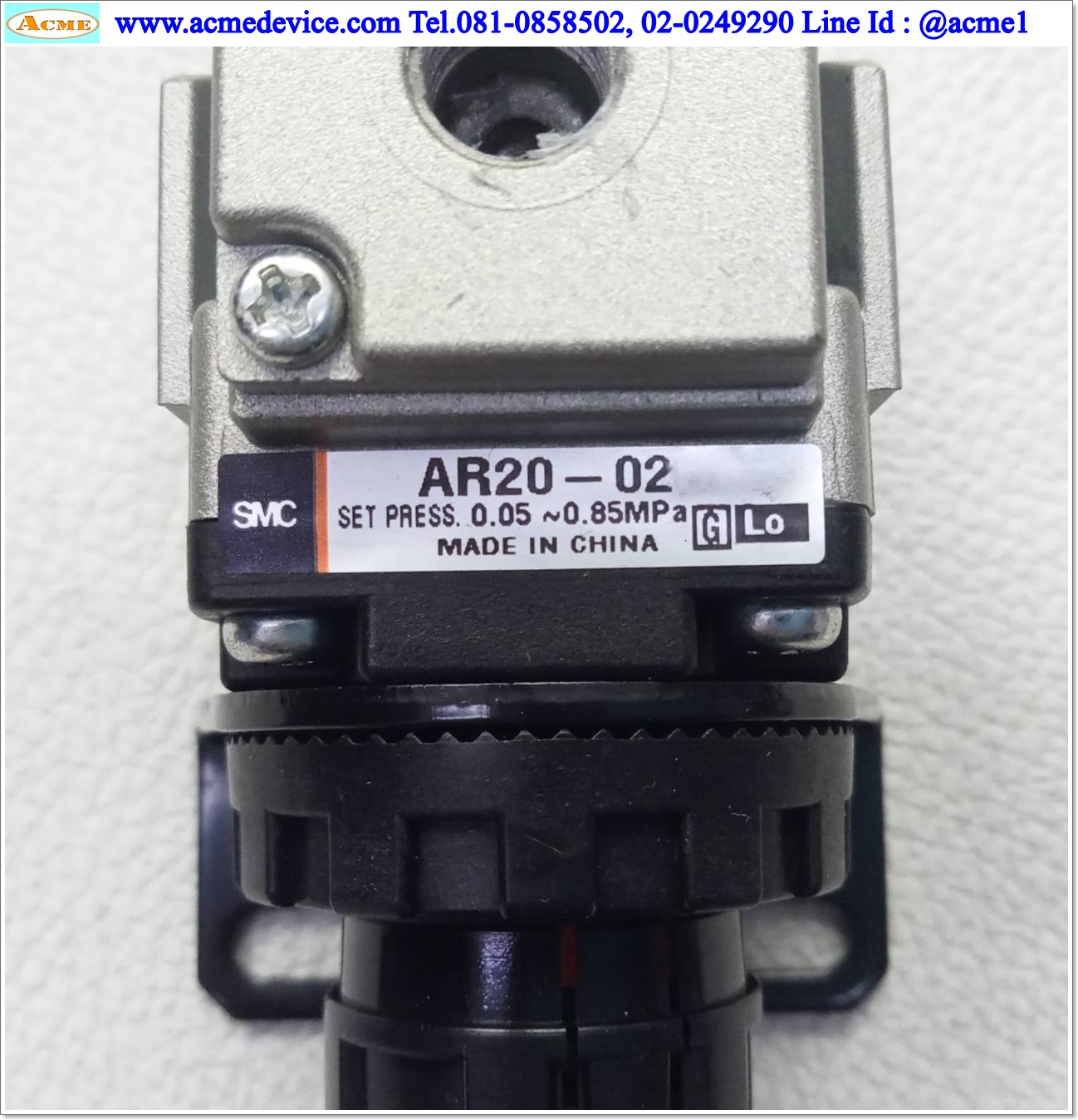 Regulator SMC รุ่น AR20-02, 0.05-0.85MPa