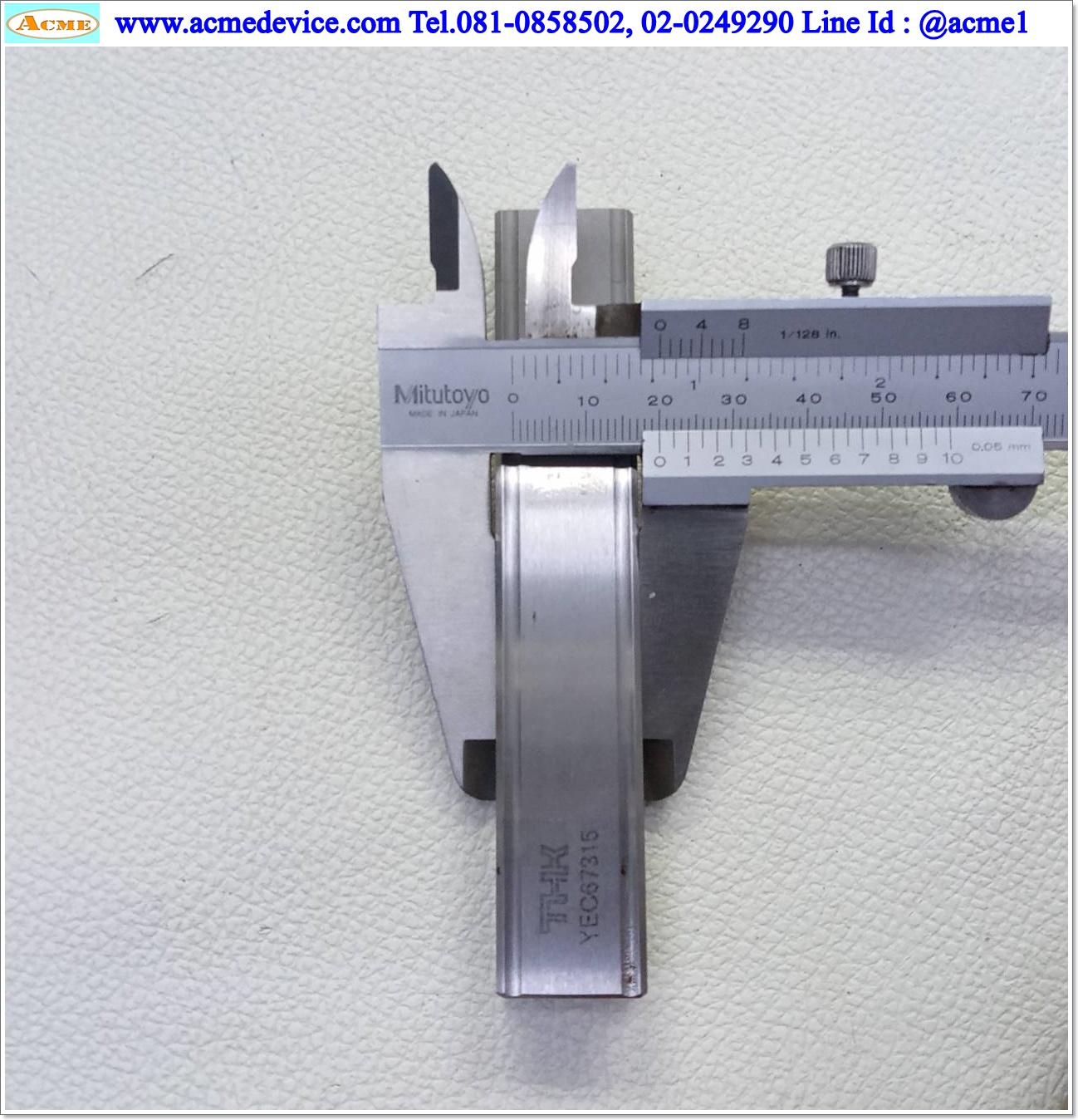 Linear Air Lock CKD รุ่น LMB-SR-20-FL603556, THK YEC67315, รางสไลด์ขนาด 20x110 mm.