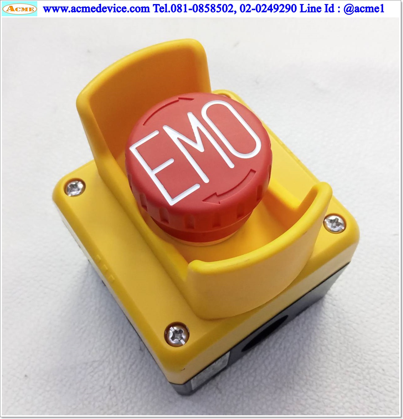 Emergency Switch Idec รุ่น FB1W-XW1E-BV402MRH, 2NC, Control Station