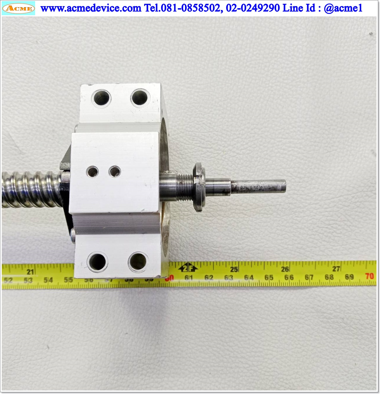 Ball Screw ??? รุ่น ???, ขนาดเพลา 16 x 660 mm., Stroke 510 mm., Pit 12 mm.