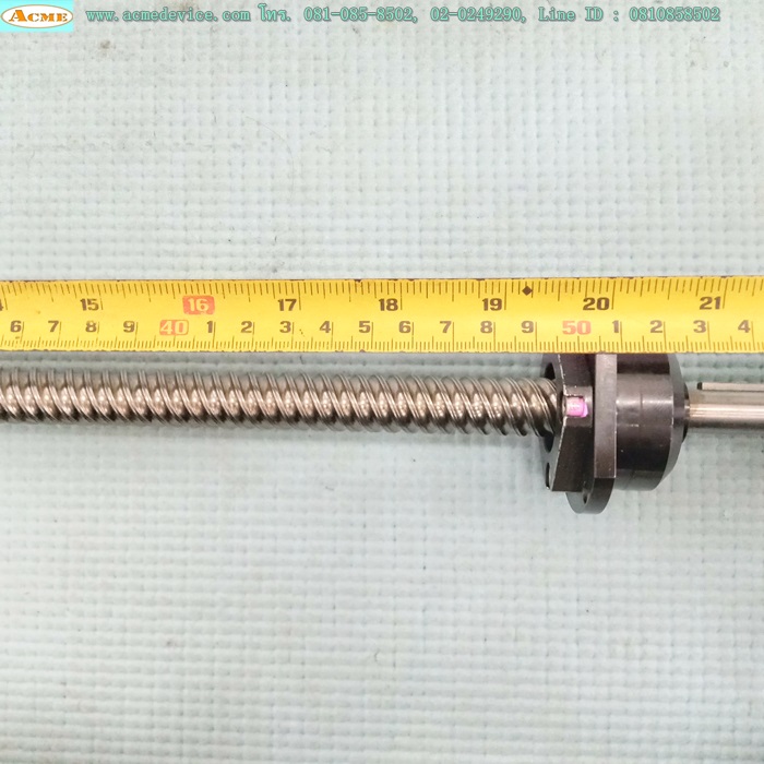 Ball Screw ขนาดเพลา 16 mm.x 670 mm., Stroke 495 mm., Pit 20 mm.